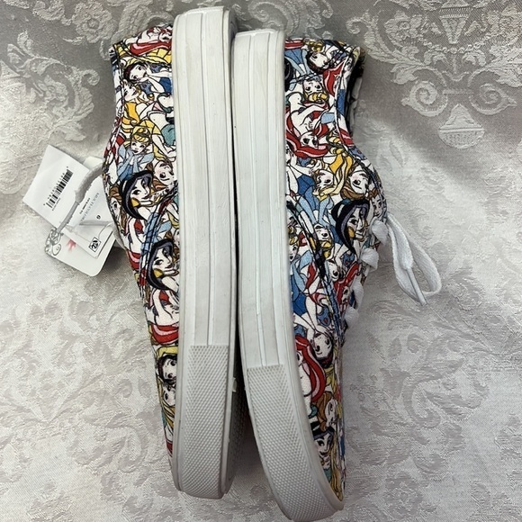 NEW Disney Princess Canvas Lace Up Sneakers - Picture 6 of 11